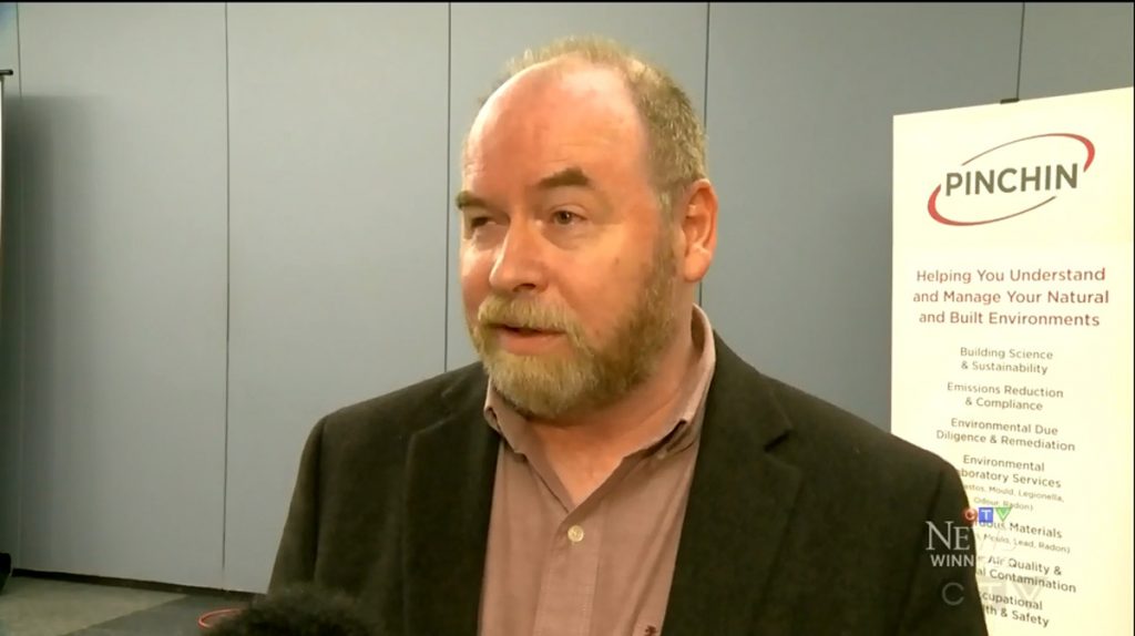 Scott Cryer on CTV News discussing Radon