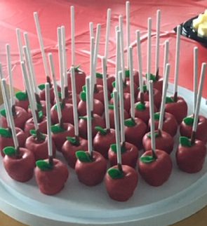 Apple cake pops