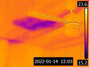 Infrared Image of Ceiling