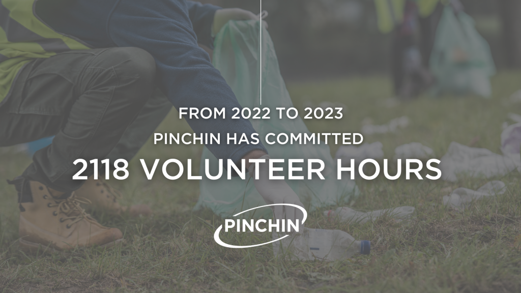 From 2022 to 2023, Pinchin has committed 2118 volunteer hours.